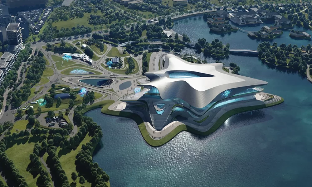 Zaha Hadid Architects Unveils Chengdu Science Fiction Museum With Fluid, Radiated-Form Roof