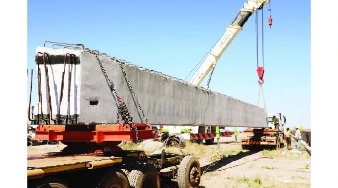 60 Mbudzi Interchange beams moved to site